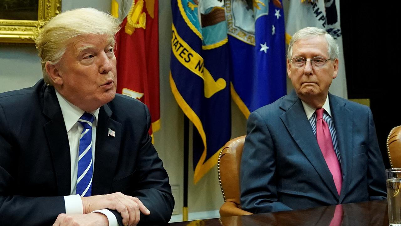 Trump, McConnell brace for tense meeting amid budget battle