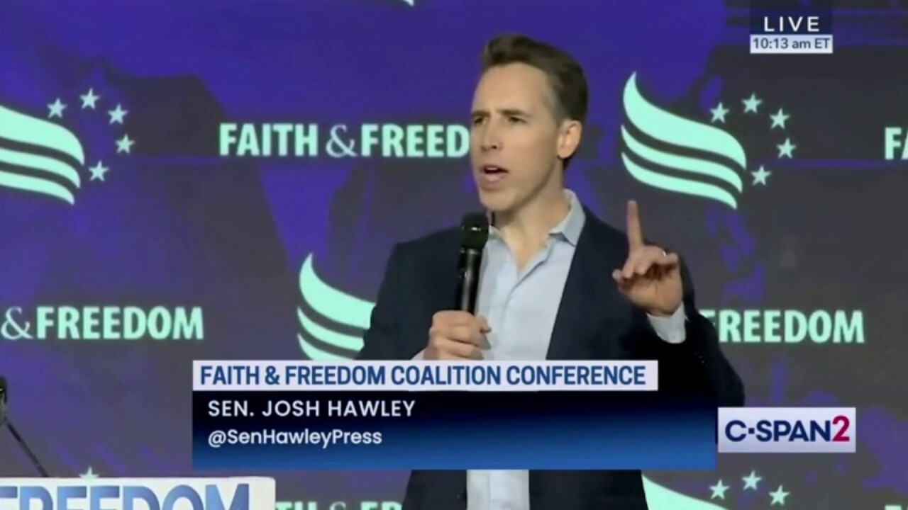 Sen. Josh Hawley calls to remove 'trans flag' from federal buildings, replace with 'In God we trust'
