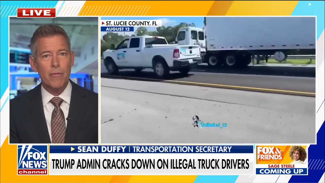 Transportation Secretary Sean Duffy joined 'Fox & Friends' to discuss modernizing air traffic control, cracking down on illegal migrant truck drivers and more.