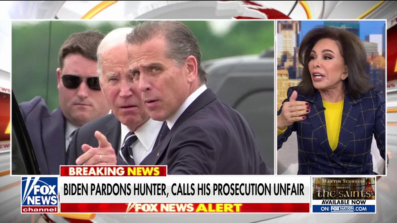 Joe Biden was 'always' going to pardon Hunter, Judge Jeanine Pirro says