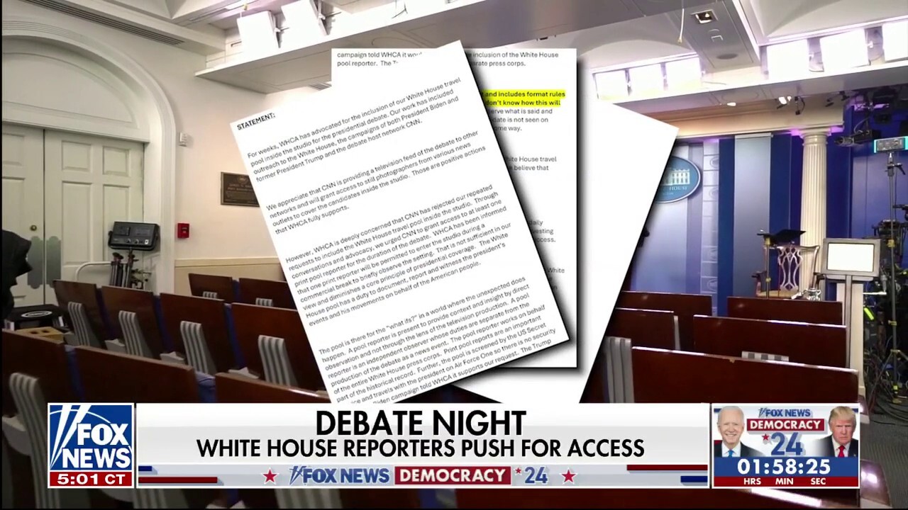 Biden, Trump unite for White House reporters push for access to CNN Presidential Debate