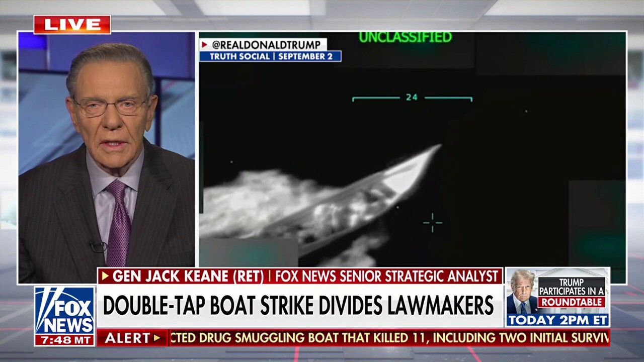 Jack Keane stands by Trump admin drug boat strikes, says they're 'legal orders'