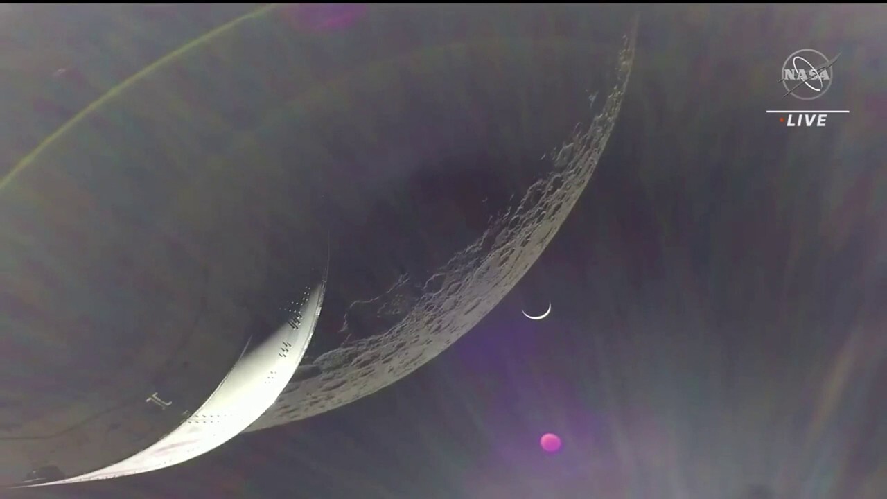 NASA's Orion spacecraft captures the dark side of the moon