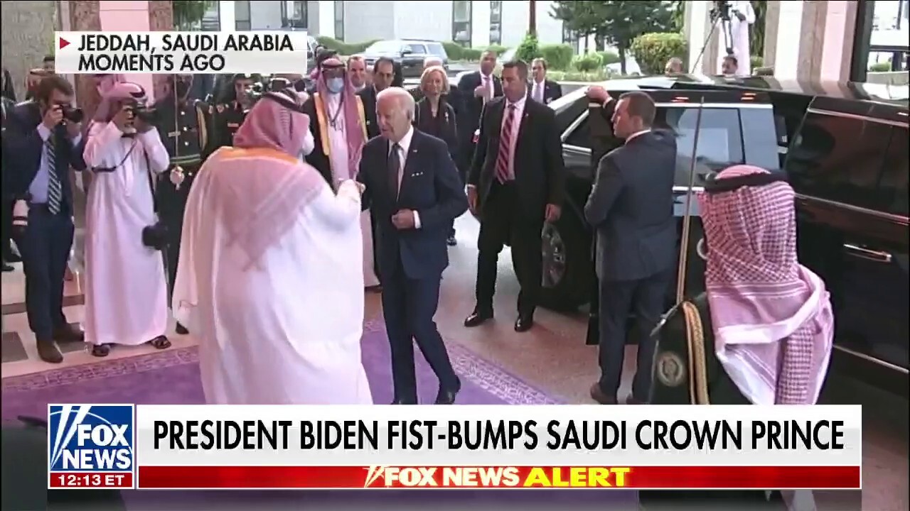 Biden fist-bumps Saudi crown prince after Khashoggi murder outcry