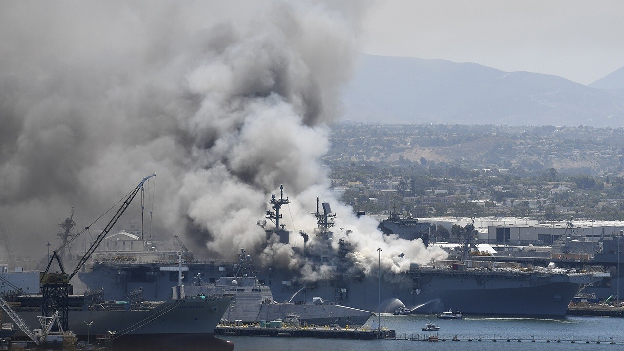 21 injured after explosion, fire breaks out on USS Bonhomme Richard 