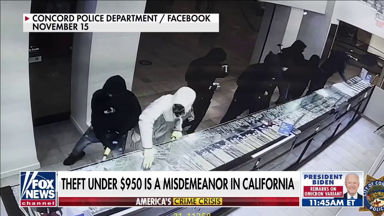 California crime policies under fire amid surge in smash-and-grab robberies