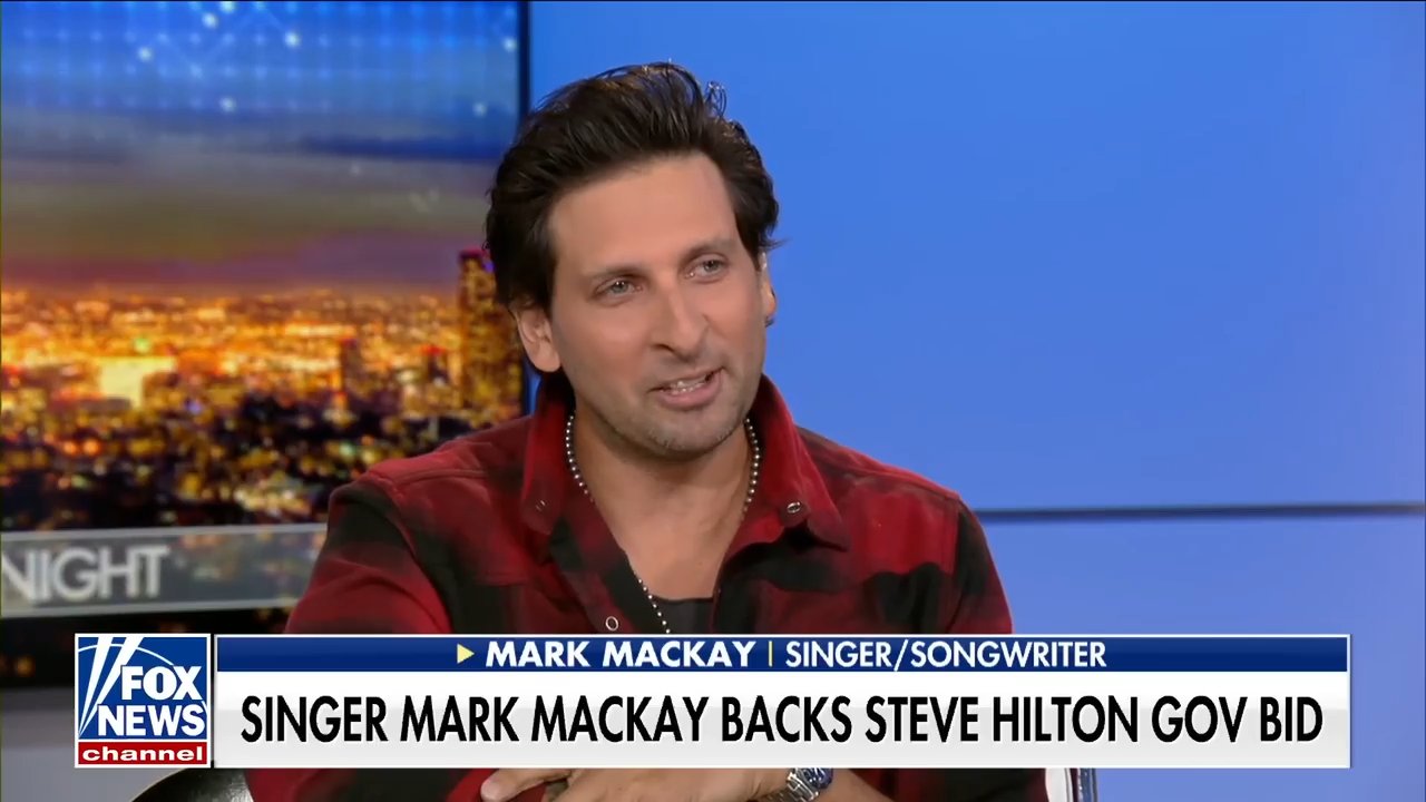 Mark Mackay backs Steve Hilton for California governor, performs official campaign anthem