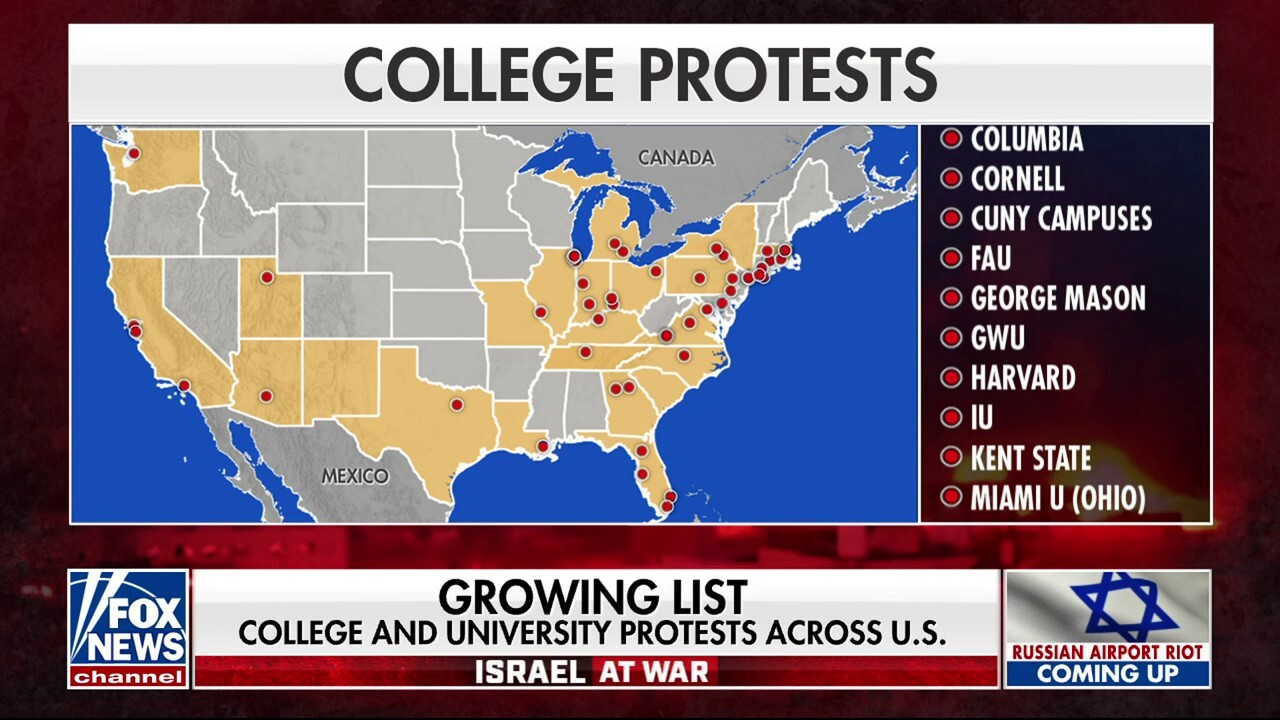 Campus unrest grows over Israel-Hamas war