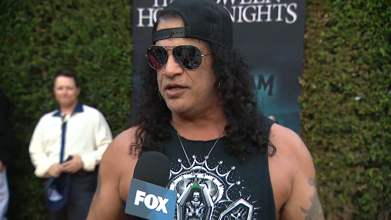 Legendary guitarist Slash on rock out Halloween Horror Nights Music