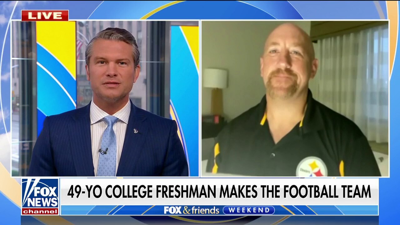 49-year-old college freshman plays football while attending college
