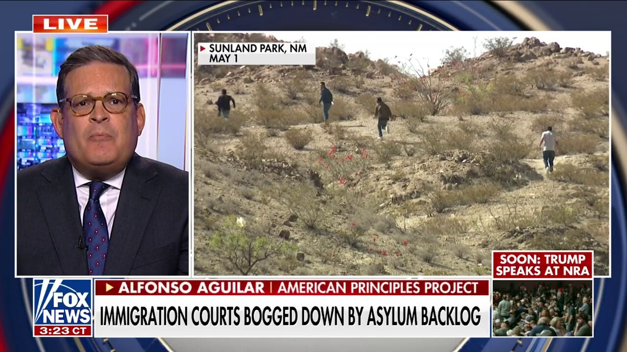 American Principles Project director of Hispanic engagement Alfonso Aguilar joined 'Fox News Live' to discuss the 'massive amount of cases' facing the Biden administration's asylum backlog.