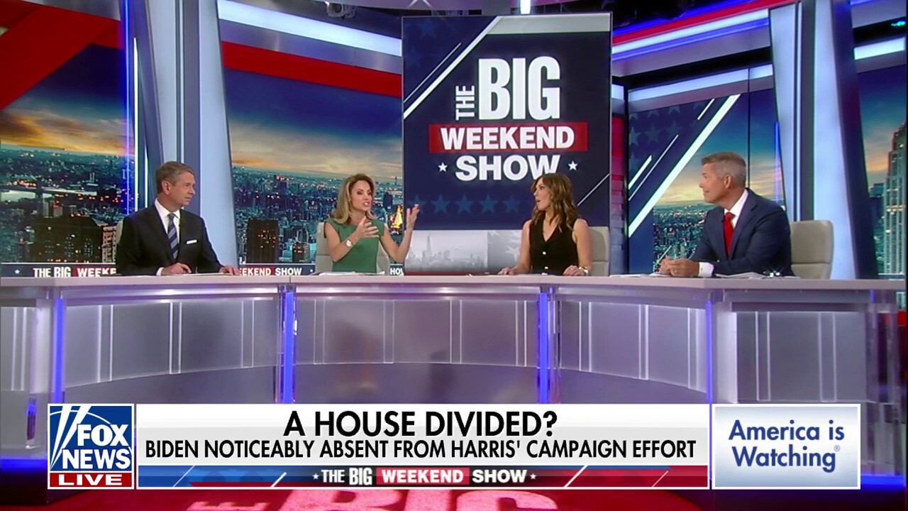 Panelists on 'The Big Weekend Show' discuss President Biden's lack of campaigning for Vice President Harris.
