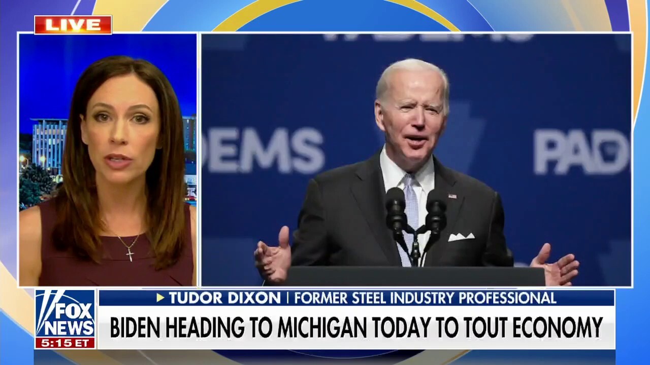 Tudor Dixon slams Biden's plans to tout economy in Michigan: 'He's coming here to dance on the grave'