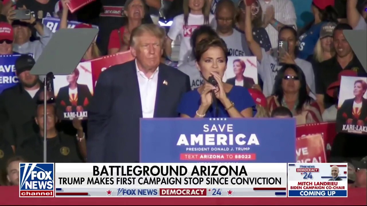 Trump makes campaign stop in battleground Arizona following conviction