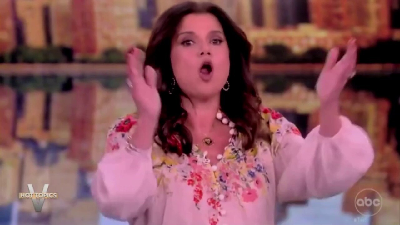 'The View' host Ana Navarro leads 'four more years' chant for President Biden