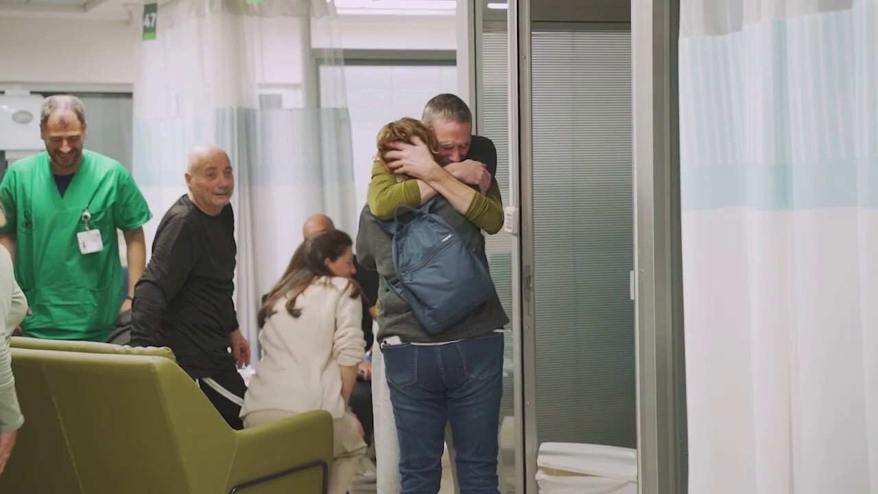 Rescued Israeli hostages Fernando Marman, Luis Har reunite with their families
