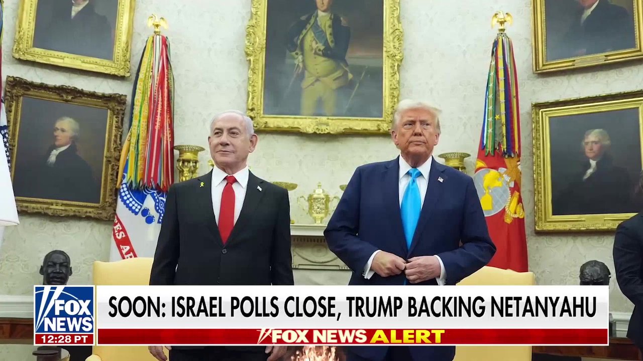 Israeli polls set to close as Trump backs Netanyahu