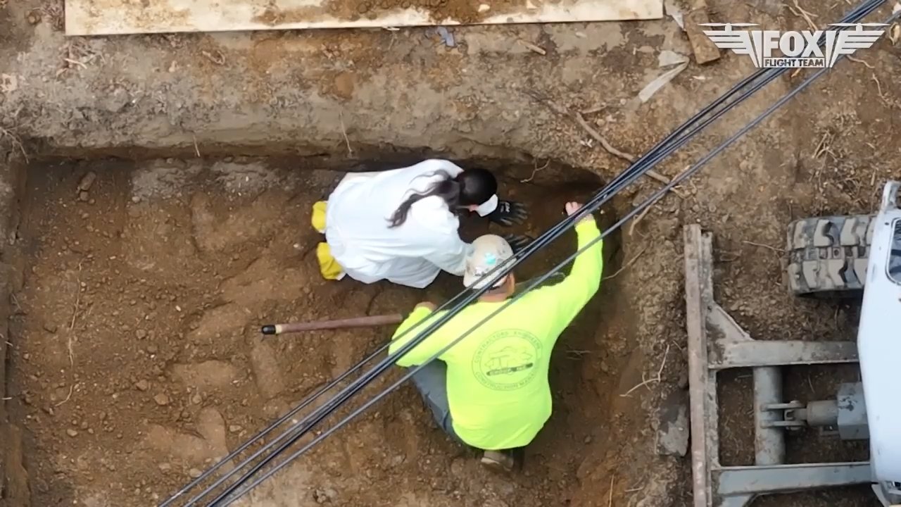 FBI agents dig up the yard at the home of Eugene Horsch