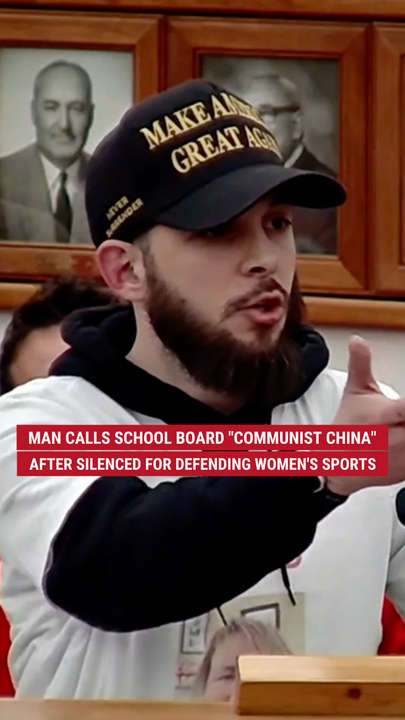 Man calls schoolhouse  committee  "Communist China" aft  silenced for defending women's sports