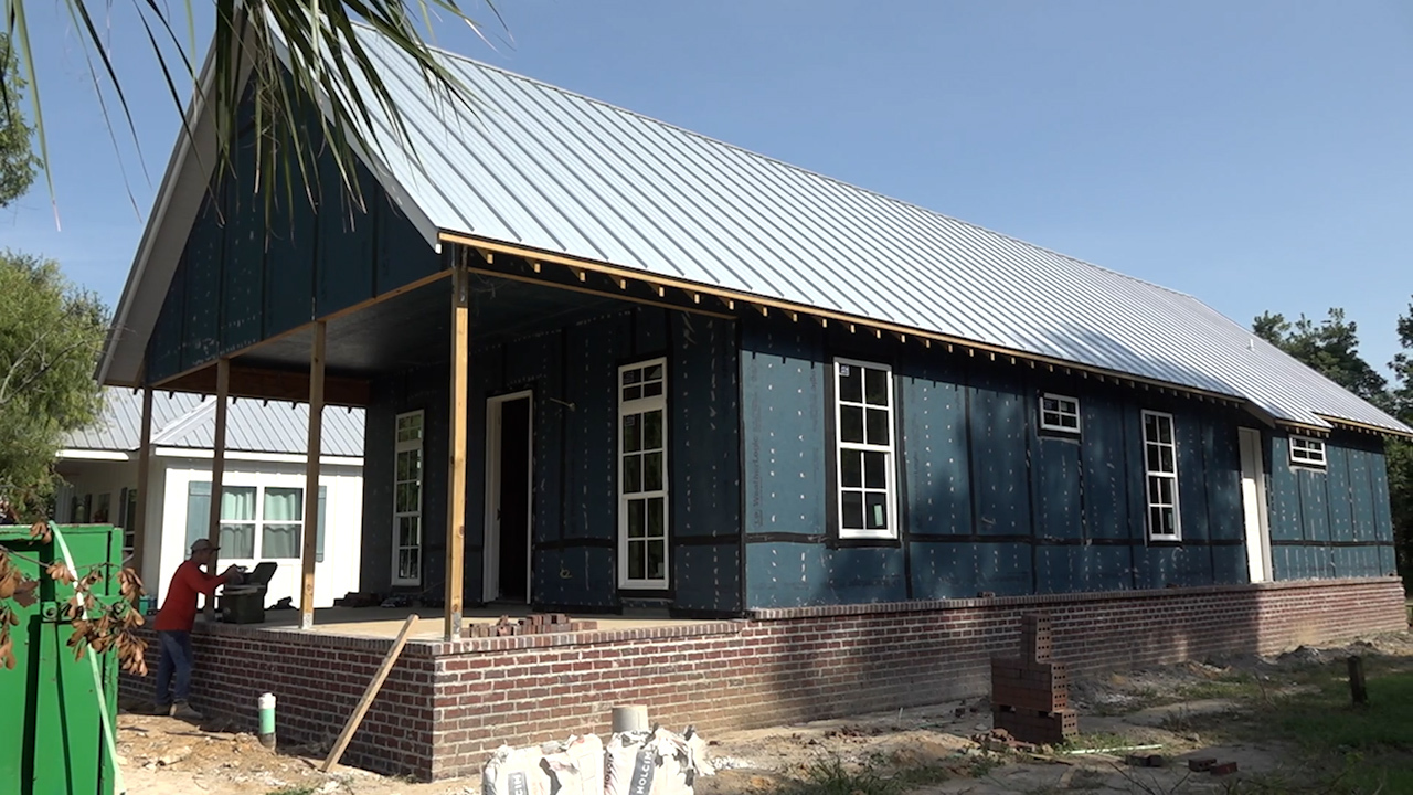 Storm chaser works to build hurricane resistant house