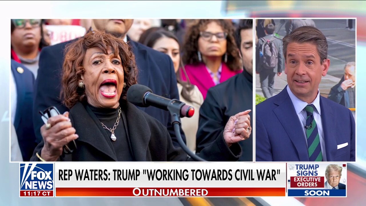 Maxine Waters slammed for civil war accusations targeting Trump: 'Hypocritical'