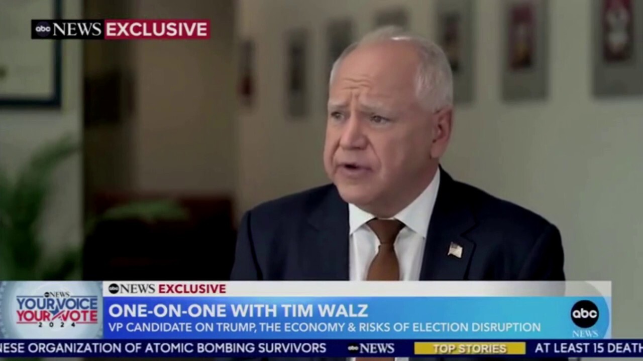 GMA’s Strahan grills Walz over Harris saying she wouldn't do anything different than Biden