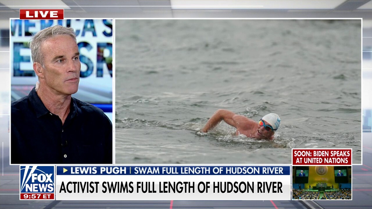 Environmental activist swims length of Hudson River