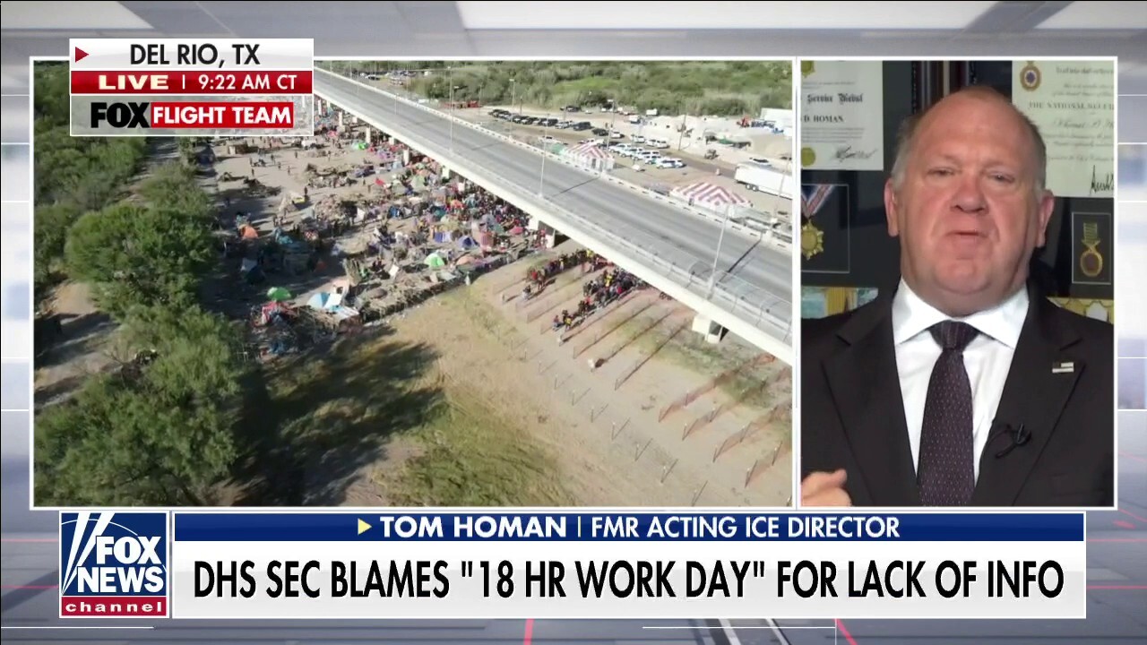 Former acting ICE director rips Mayorkas on border crisis: 'They absolutely know the numbers'
