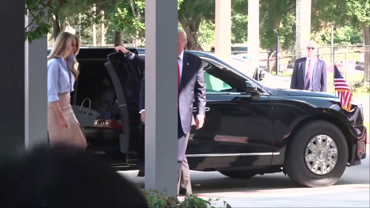 President says 'everything is good' as he casts early vote in Florida