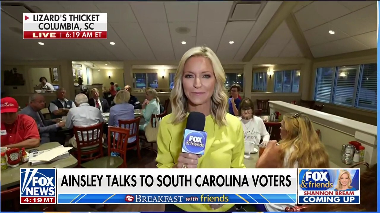 Ainsley Earhardt has Breakfast with 'Friends' in Columbia, South Carolina with voters to discuss violent protests occurring on college campuses