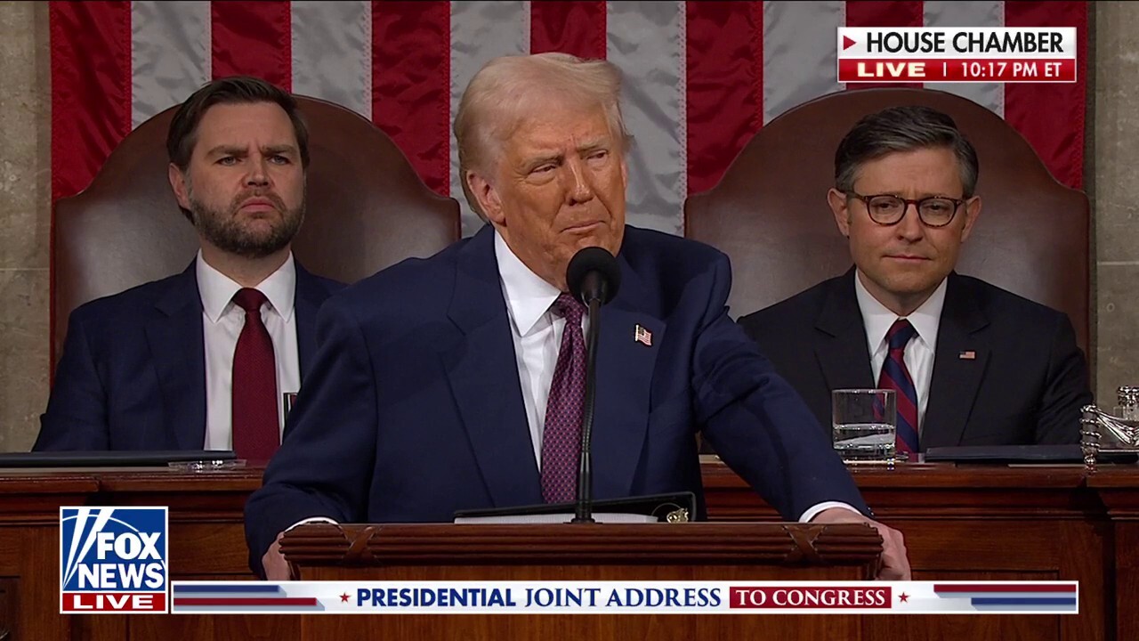President Donald Trump looks back on his first month in office and outlines his agenda ahead during address to a joint session of Congress.