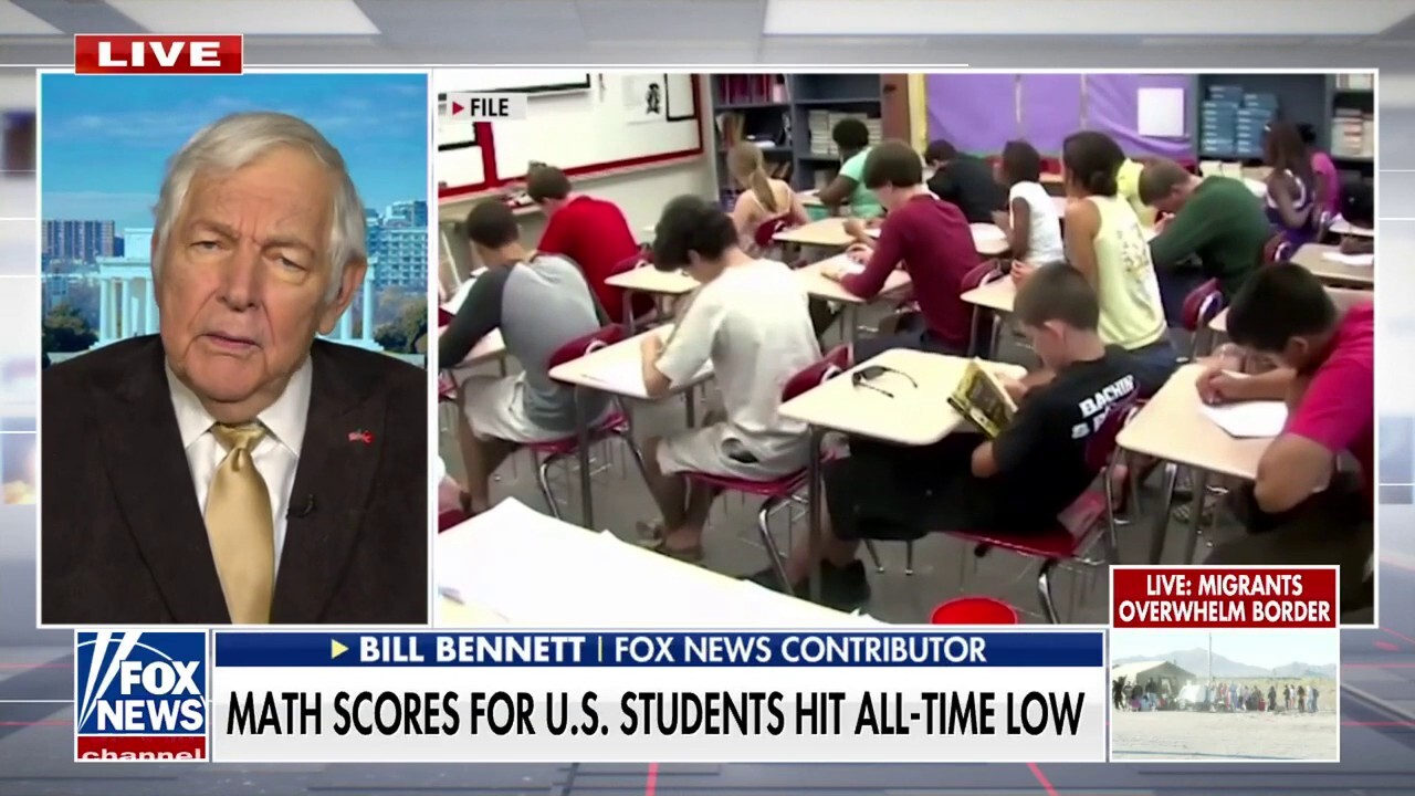 Bill Bennett reacts to new data showing the US is behind in math: 'Consensus has broken down'