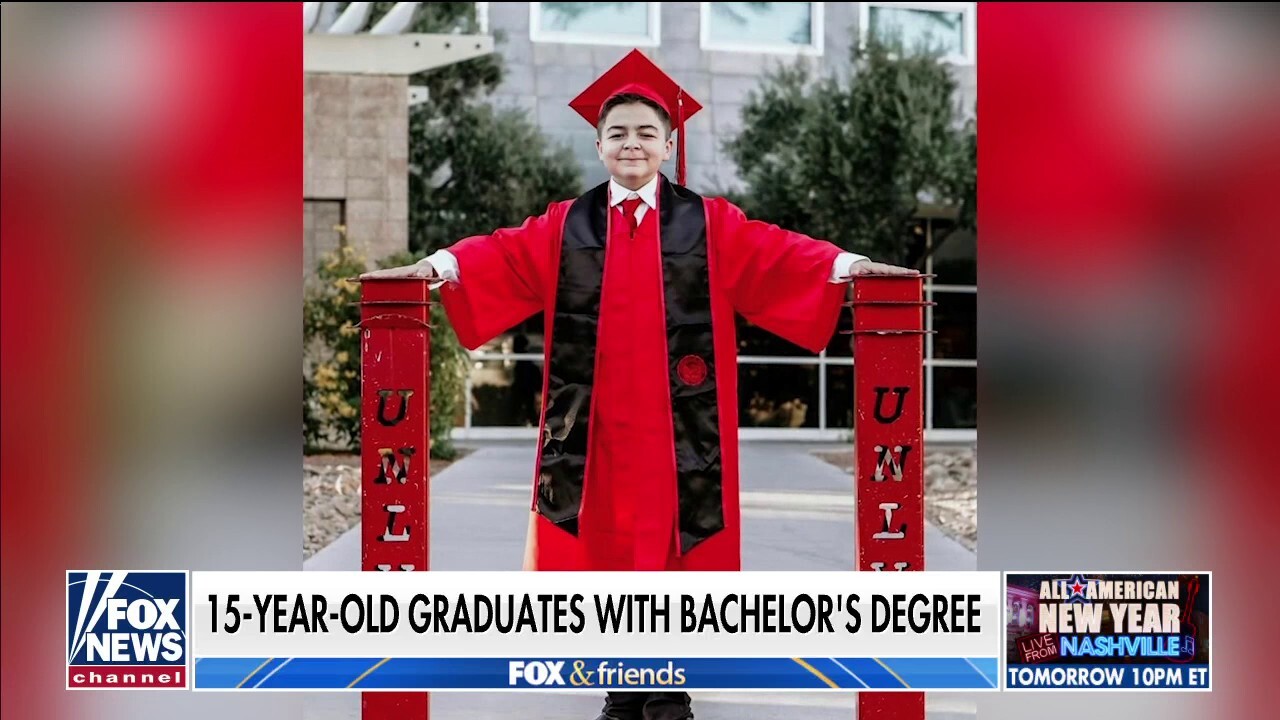15-year-old graduates from the University of Nevada. Las Vegas