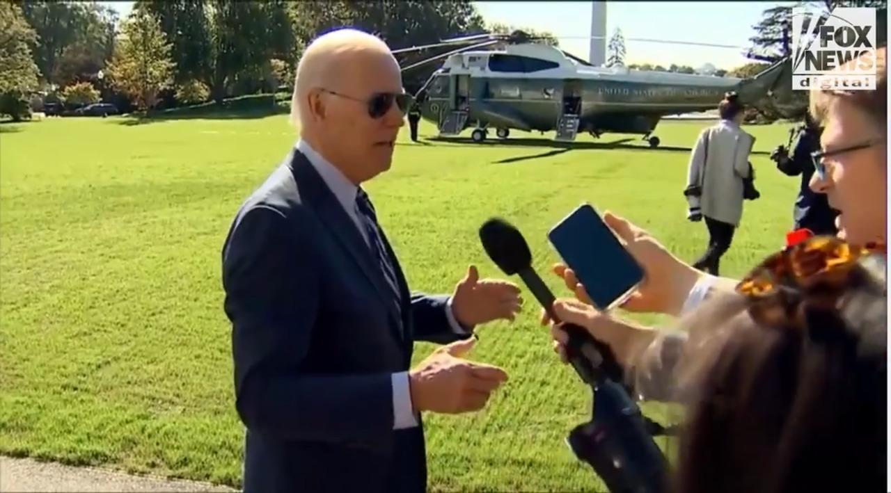 Montage: Joe Biden’s history of tense exchanges with reporters 