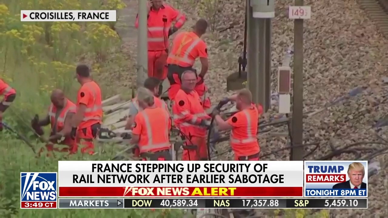 Fox News’ Stephanie Bennett reports on the fallout from arson attacks on the French rail network ahead of the Olympic Games.