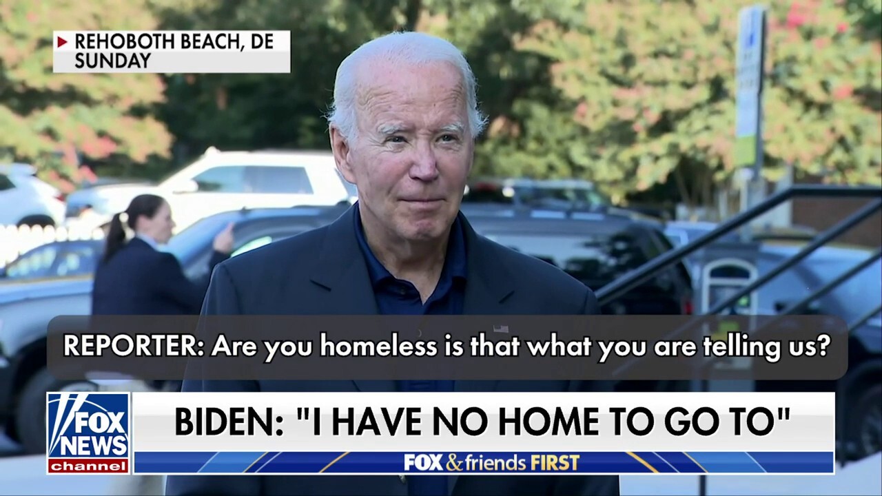 Biden insists he's not on vacation when talking with reporters: 'No home to go to'