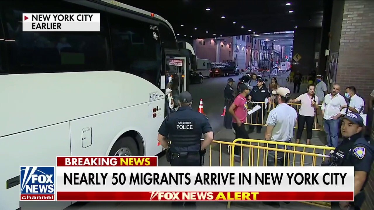 Nearly 50 migrants arrive in NYC from Texas