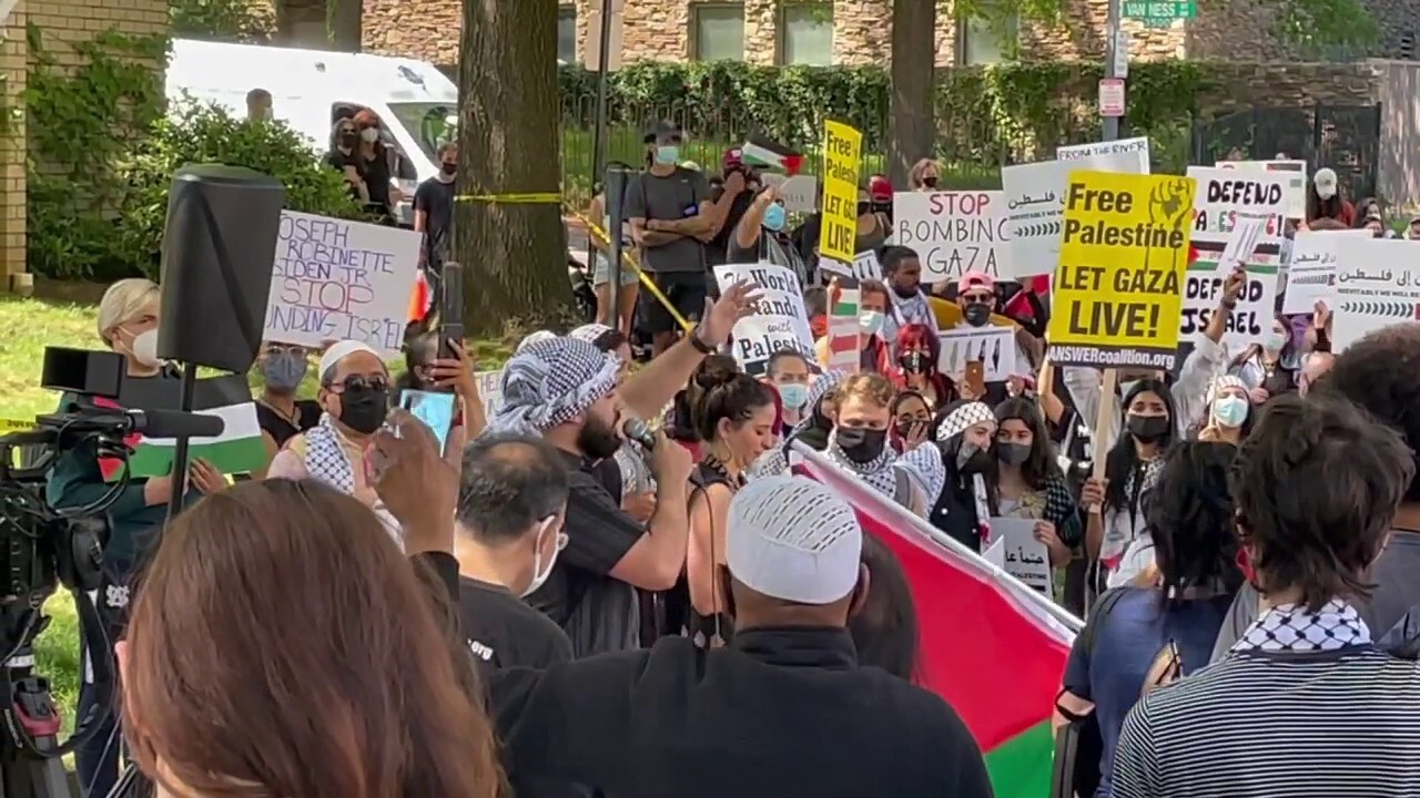 Protest Erupts Outside Israeli Embassy in DC