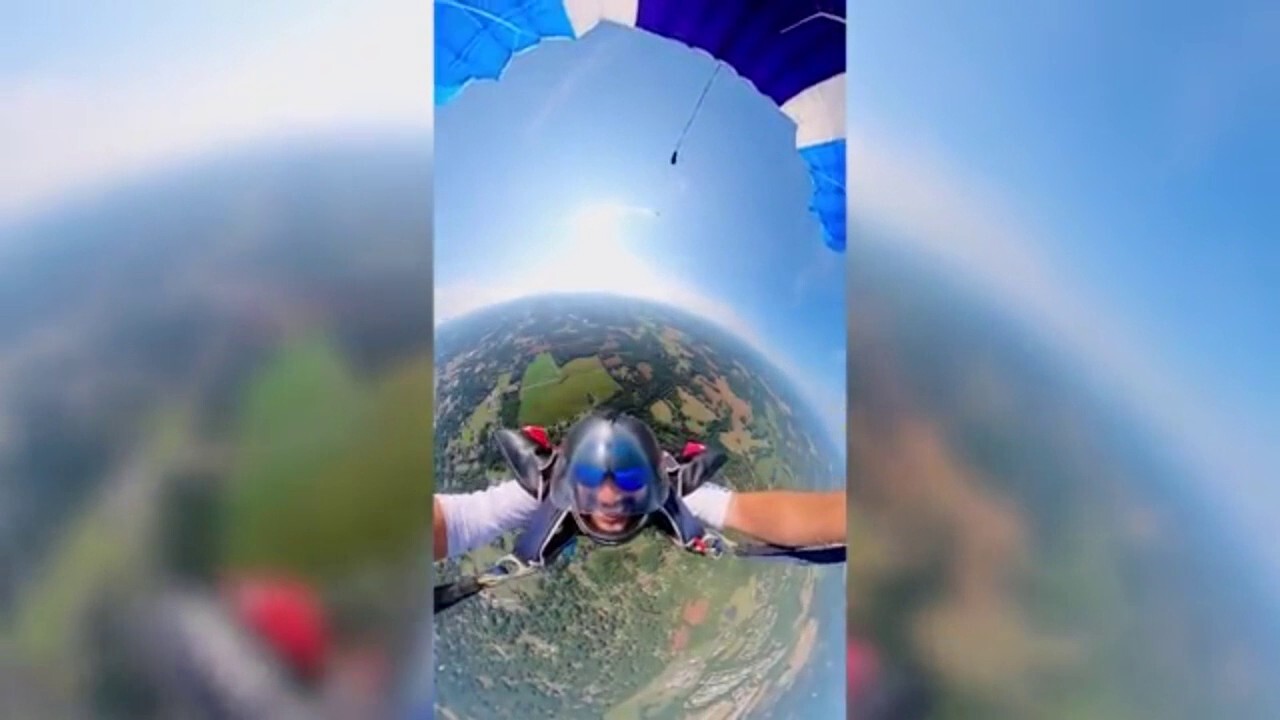 North Carolina man in wingsuit jumps out of hot air balloon for the first time