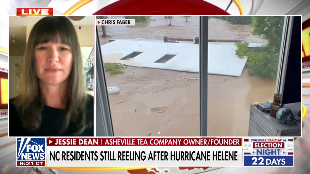 'America's Newsroom' co-anchor Dana Perino breaks down the ongoing destruction from Hurricane Helene. Asheville Tea Company owner Jessie Dean detailed how residents are still struggling from the catastrophic storm weeks later.