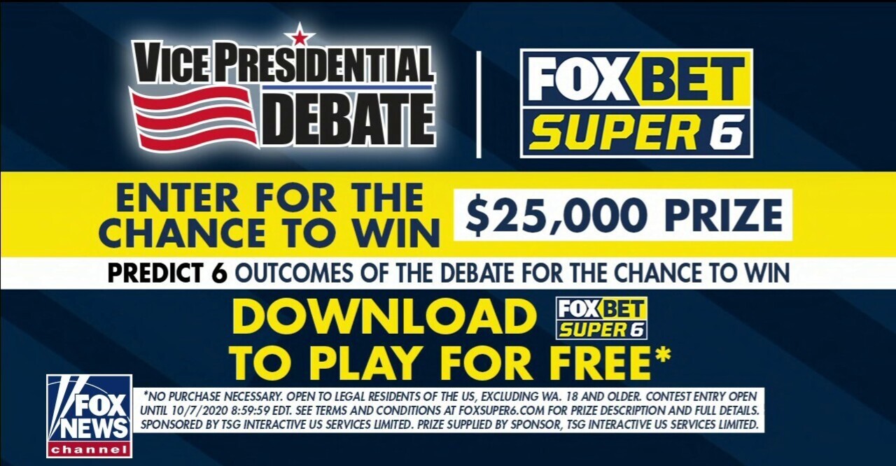 Predict 6 outcomes of vice presidential debate for a chance to win