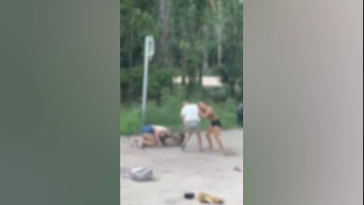 Florida mom joins brawl at bus stop: 'Bad example'