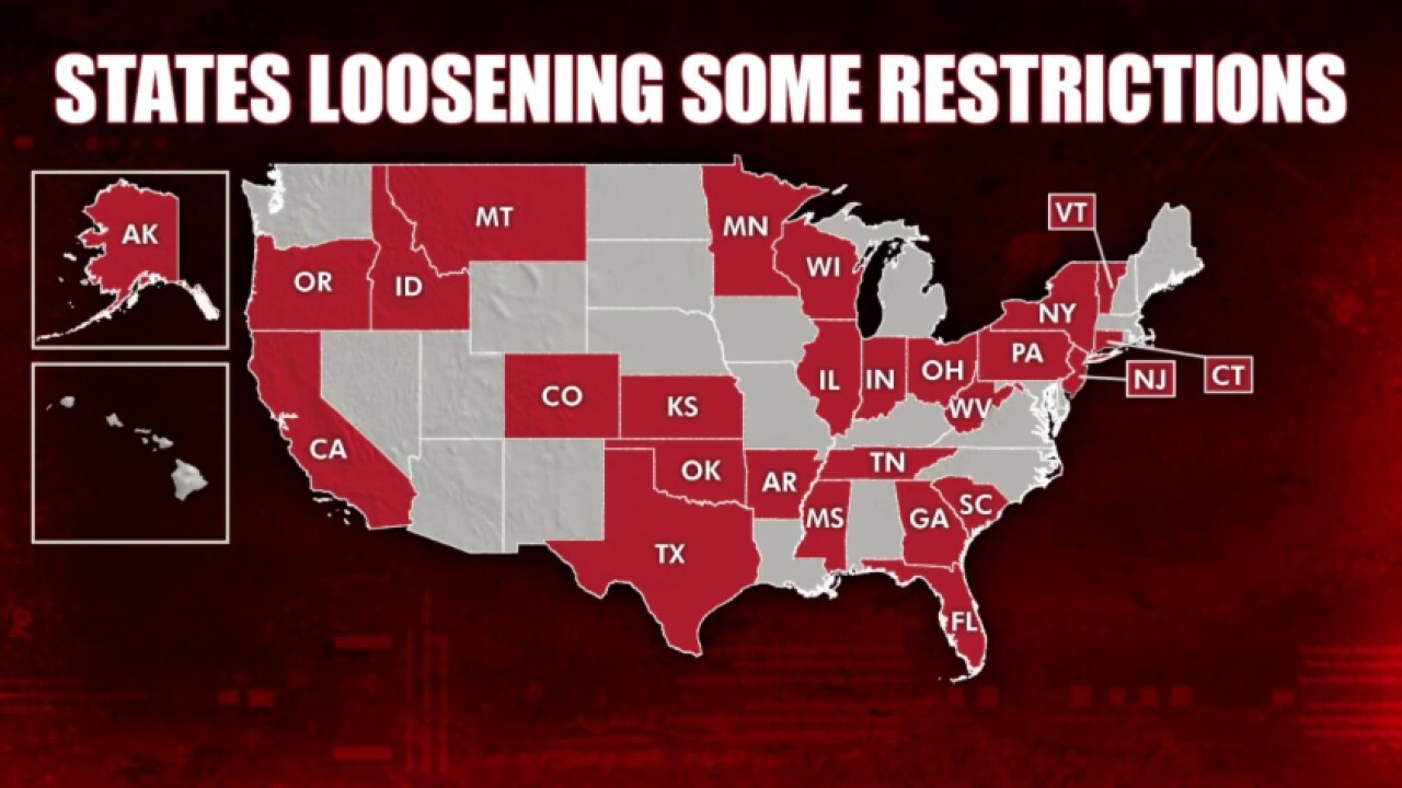States ease restrictions to slowly reopen economy with precautions