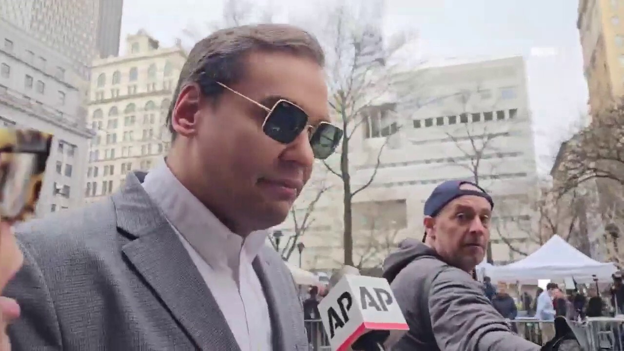 Rep George Santos spotted outside of Manhattan court amid Trump arraignment, says he is out to ‘support’ former President Trump