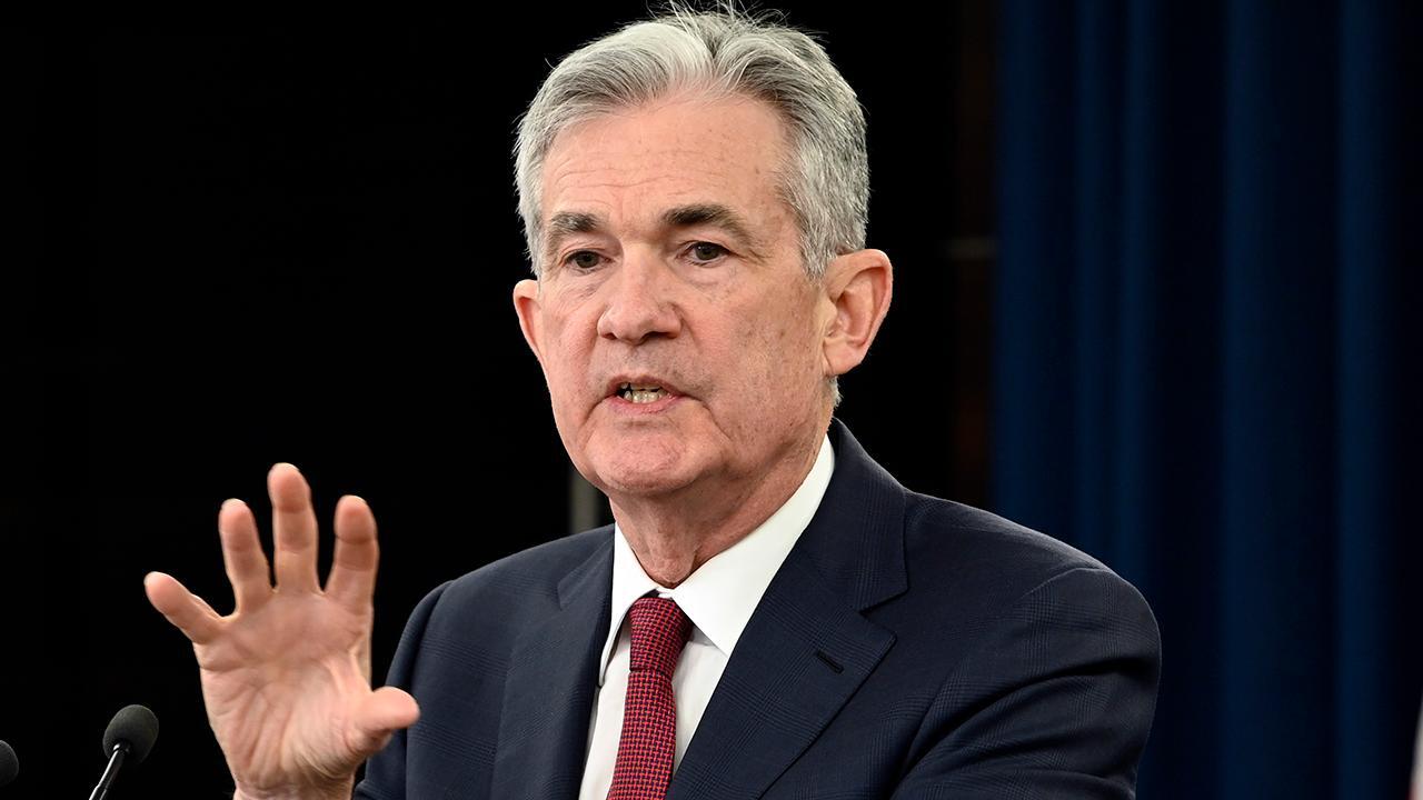 Federal Reserve chairman Jay Powell holds press conference Fox
