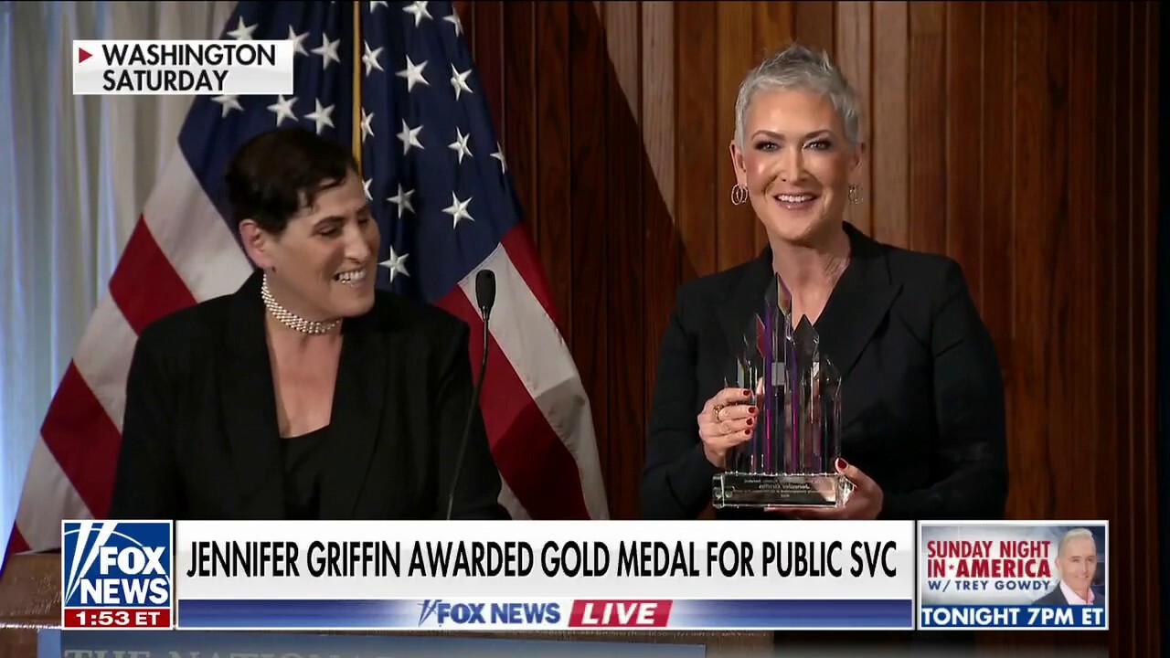 Jennifer Griffin awarded Transatlantic Leadership Gold Medal for Public Service award