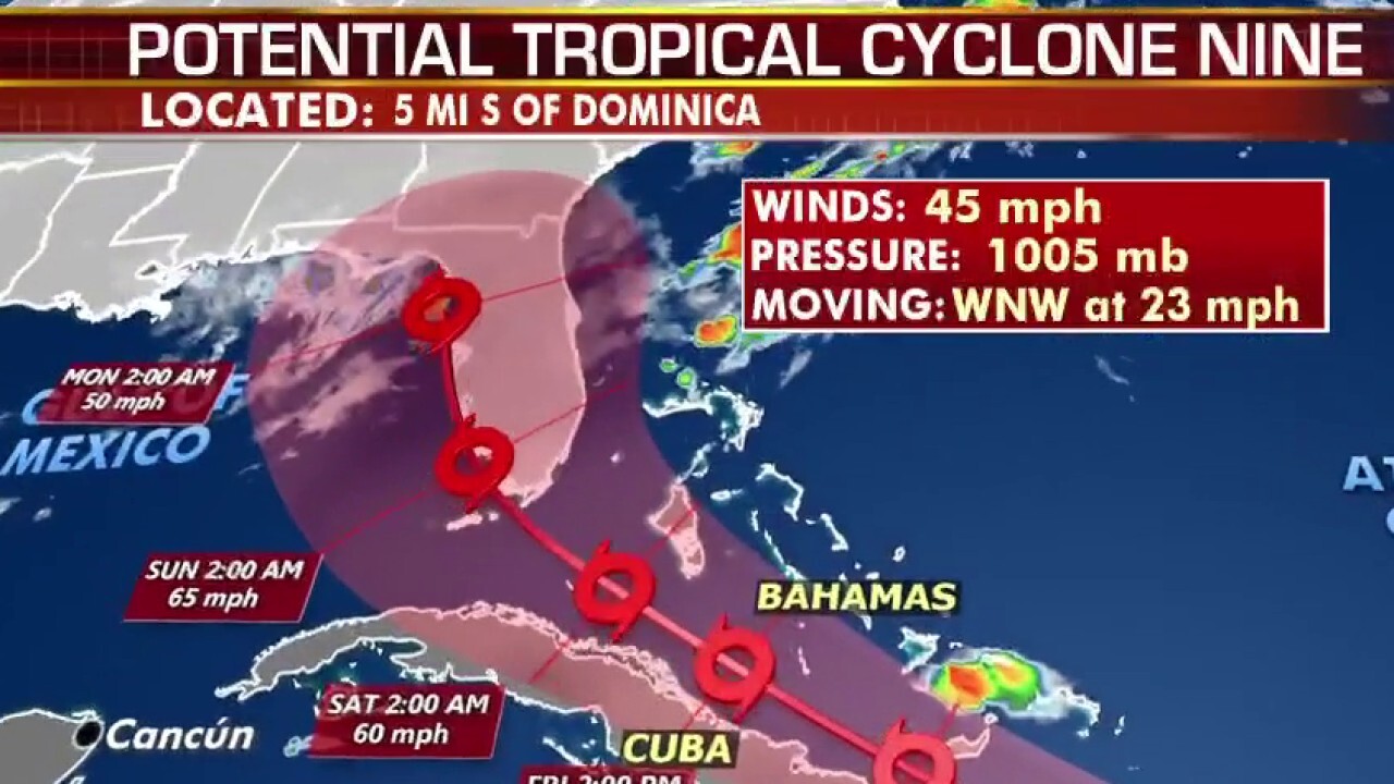 National forecast for Wednesday, July 29: Tracking Tropical Cyclone Nine