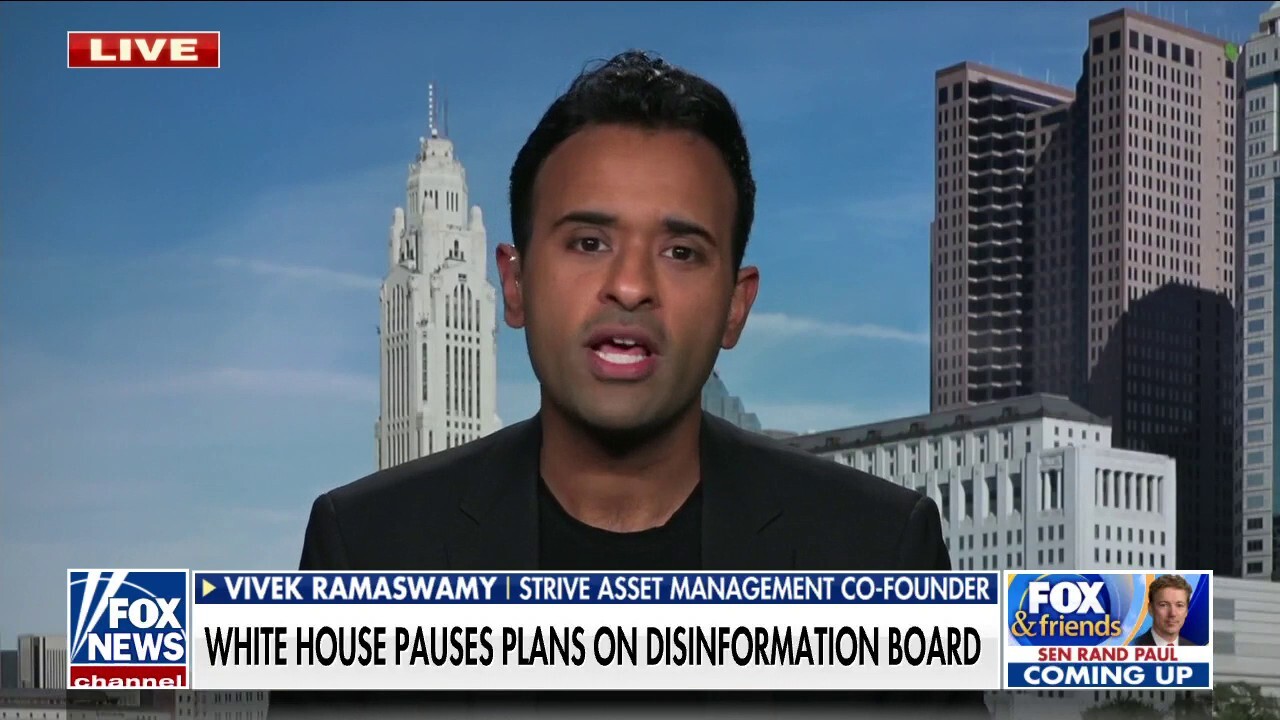 Ramaswamy reacts to halt of DHS disinformation board: 'Not a left or right wing issue'
