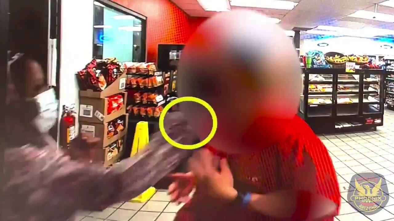 Graphic video: Suspect wanted after attacking Phoenix store worker with brick