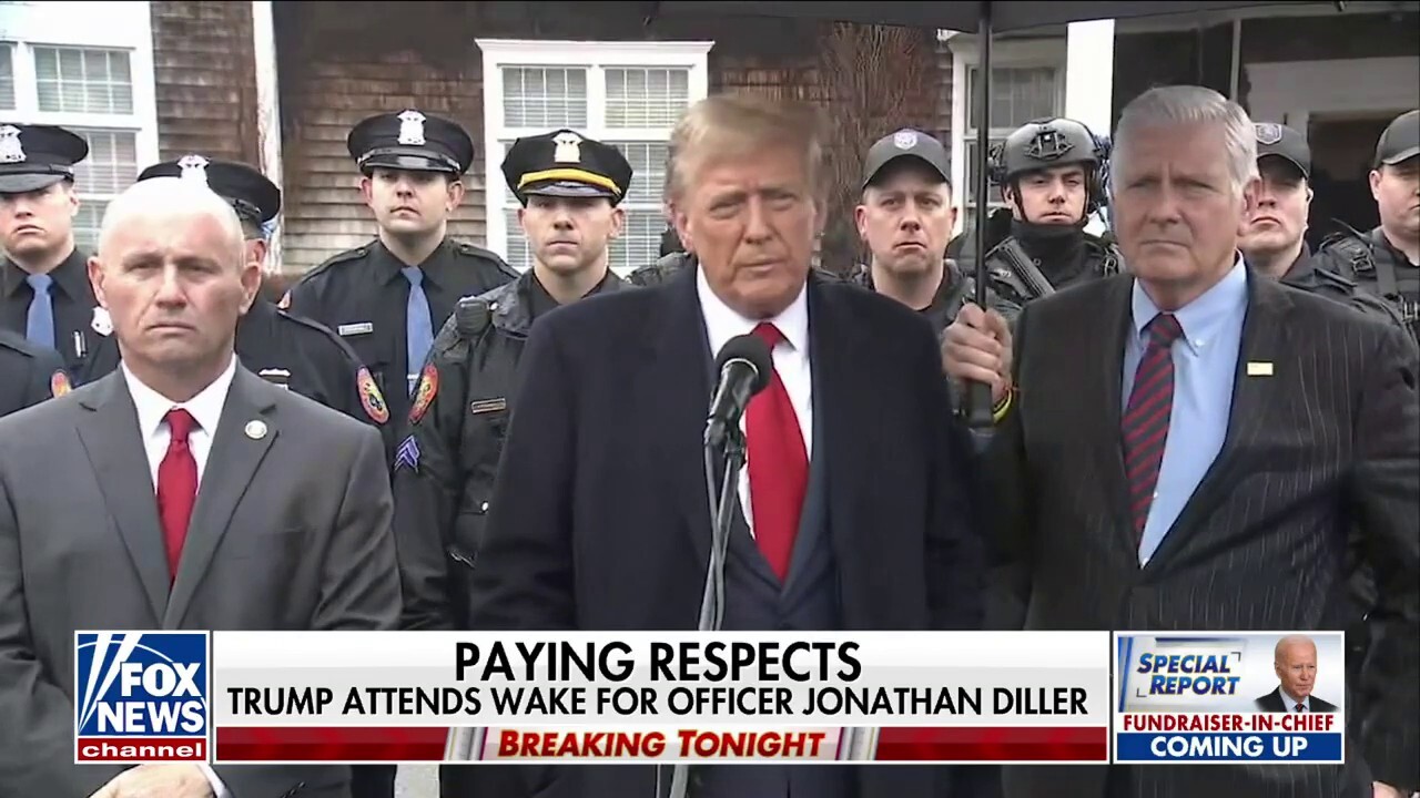 Trump pays his respects to fallen NYPD officer Jonathan Diller